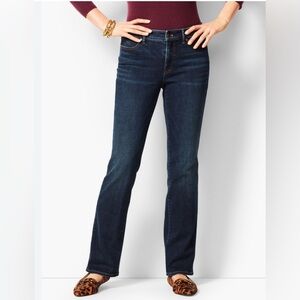Womens Talbots‎ Flawless Five 5-Pocket Bootcut Curvy Stretch Denim Jeans